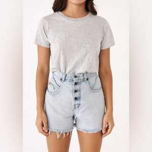 Zena Vintage High-rise Cutoff Jeans Shorts Raw Hem Sz 9